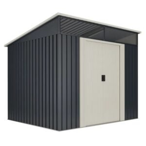 Casetta da giardino in metallo Gansen 4,6 m2 - 10 anni di garanzia - 194x239x203 cm.